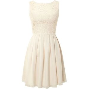 Cream Chi Chi London Georgie Dress, 4, NWOT